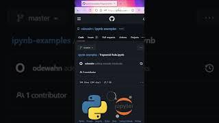 run python  jupyter notebooks on github trick