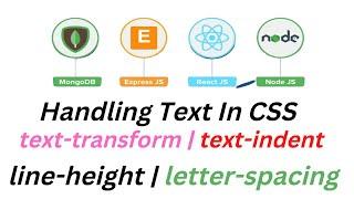 Text styling in css | Text-transform|  Text-indent | line-height | Part-2