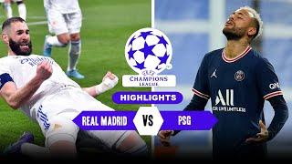 Real Madrid | 3 ● 1 | PSG ●  #UCL Round Of 16 (2nd Leg) 2021/22 | extended highlights & all goals |