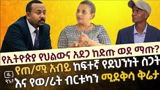 የጠ/ሚ አብይ ከፍተኛ የደህንነት ስጋት እና የወ/ሪት ብርቱካን ሚደቅሳ ቅሬታ | የኢትዮጵያ የህልውና አደጋ ከድጡ ወደ ማጡ?