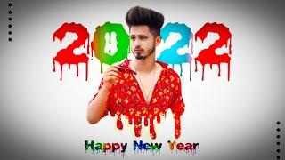 Dripping Happy New Year 2022 | PicsArt Tutorial | Drop Effect Happy New Year Photo Editing | RTWORLD