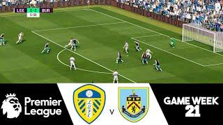 Leeds United v Burnley Premier League Game Week 21 eFootball 2021