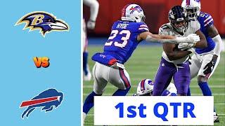 Baltimore Ravens vs. Buffalo Bills Full Highlights 1st QTR | NFL Week 4, 2022