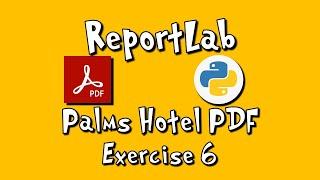 ⚡ Python ReportLab - ???? Palms Hotel PDF ???? ⚡ Exercise 6 ???????? ???????? Debug ReportLab Code