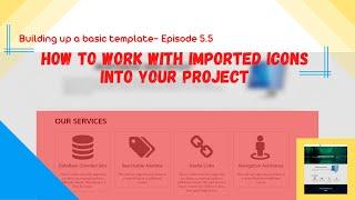 How to import icons in your project |Template with HTML and CSS| Part5.5| Importing icons - Part1