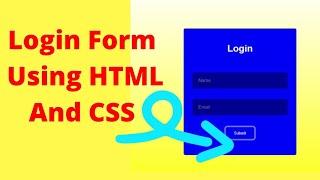 How to Create Login Form Using HTML and CSS | Web page using HTML and CSS | Website | Learner Wave