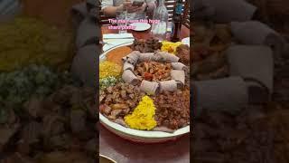 Delicious Ethiopian Food Platter #shorts