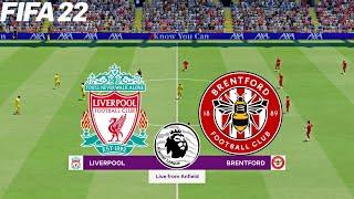 FIFA 22 | Liverpool vs Brentford - 2021/22 Premier League Season - Full Gameplay