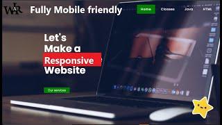 How To Make a Responsive Website Using HTML And CSS _ HTML CSS Tutorial for Beginners