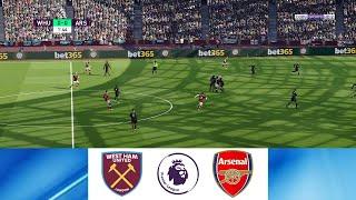 West Ham United vs Arsenal 2-2 Premier League League 2023 - Full Match | Gameplay