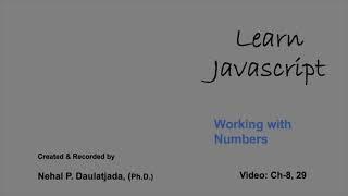 Learn Javascript: Working with Numbers - Digit++