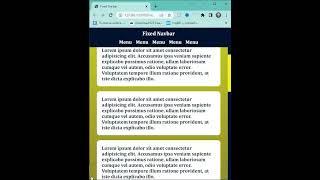 Create Fixed Navbar | #css3 #htmlcss #meltango