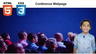 HOW TO BUILD A CONFERENCE WEBPAGE IN HTML AND CSS FOR BEGINNERS TUTORIAL 2022 | CODEWISEWITHRB