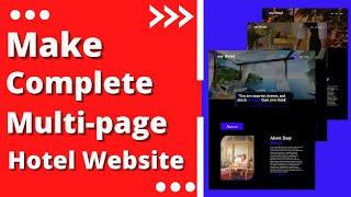 How To Design Complete Website From Scratch  | Make Complete Website Using HTML CSS From Scratch