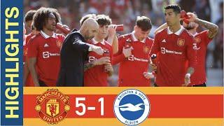 Manchester United vs Brighton | 5-1 | All Goals and Highlights | Football Highlights Today