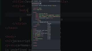 Local Scope in JavaScript #html #css #javascript #scope #shorts