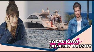 Hazal Kaya y Çağatay Ulusoy fueron vistos en el Bósforo...