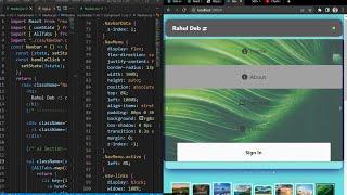 React Responsive Navbar with Image Slider | Part 1 | In Hindi | #reacttutorial