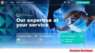 How To Make Hospital Management Website Using Html, Css And Javascript || Website Design || html