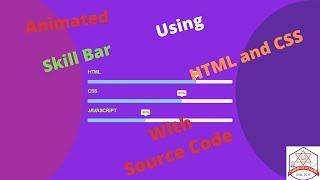 Create Animated Skill Bar Only Using HTML and CSS || Design Bar of your Skill Using CSS and HTML ||