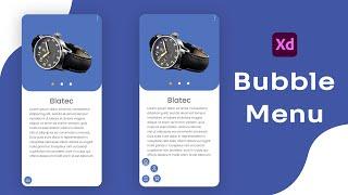 Bubble Menu  In Adobe XD | Adobe XD Tutorial
