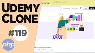 #119 Improving javascript code | Udemy clone from scratch in php | Quick programming tutorial