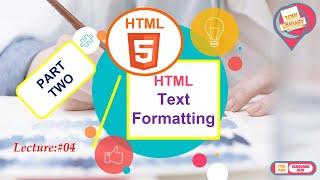 LECTURE #05= HTML-5 For Beginners 2022 | HTML Text Formatting PART TWO in hindi/urdu.