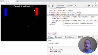 Create simple HTML5 Canvas Game with JavaScript Pong Game - learn Game Development