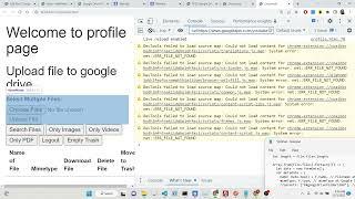 Google Drive API Example to Upload Multiple Files to Drive Using OAuth2 in Browser Using Javascript