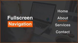 [Arabic] HTML, CSS, JavaScript Tutorials - Full Screen Navigation