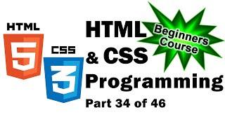 HTML Programming & CSS Programming - HTML/CSS - Learn HTML CSS - Website Development - Part 34 of 46