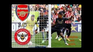 Arsenal VS Brentford 3-0 Extended highlights and All Goals 2022/23 premier league PS5 LIVE