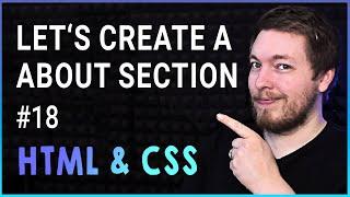 18 | MAKING A ABOUT SECTION WITH HTML | 2023 | Learn HTML and CSS Full Course For Beginners