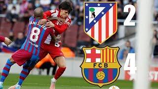 Barcelona 4 - 2 Atletico Madrid - Goals and highlights - LaLiga 21/22