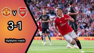 Manchester United vs arsenal 3-1) highlights match And all goals premier league