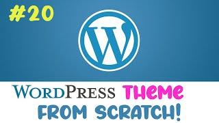 #20 Wordpress theme from scratch | Widget areas | Quick programming beginner tutorial