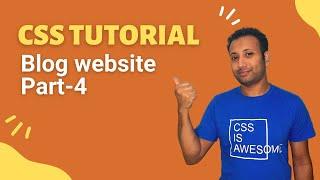 CSS3 Bangla Tutorial 69 : Project 5 | Blog website part-4