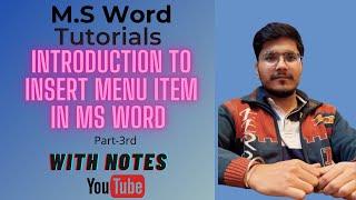 Introduction To Insert Tab part-3rd ,MS-Word Tutorials