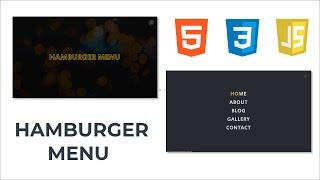 Hamburger Menu with HTML, CSS, and JavaScript / How to Create Hamburger Menu with HTML, CSS, and JS