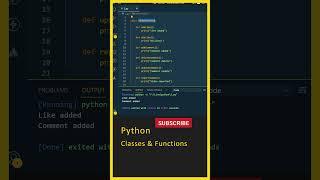 Python For Beginners (Python Classes, Functions), Learn Python, Python Course, Python Basics #shorts