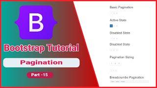 bootstrap pagination | bootstrap pagination examples | part 15