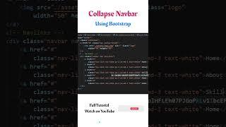 Responsive Navbar | Navbar Collapse | Bootstrap Tutorials