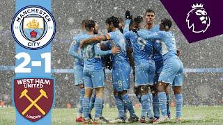 Victory in the snow! | City 2-1 West Ham | Man City Highlights | Gundogan & Fernandinho goals!