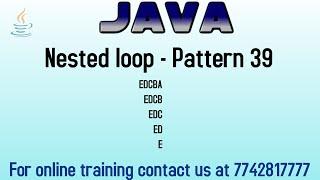 Pattern program in java