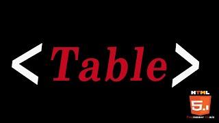 table, thead, tbody, tfoot, th, tr and td tag - html 5 tutorial in hindi - urdu - Class - 72