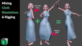 Blender Secrets - Mixing Cloth Simulations and Weight Painting/Rigging