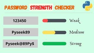 Strong Password Checker in Python | Regular Expression in Python