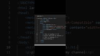 HTML shortcut | select anything in one click ???? #shortvideo #shorts #html #css  #visualstudio #web