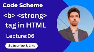 What is bold || Strong tag in HTML || Different bold vs Strong in HTML5 || Code Scheme