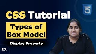 CSS Types of Box Model | Display Block & Inline | Learn CSS | Web Development Full Course